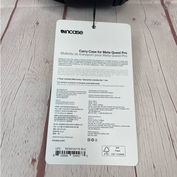 Incase Carry Case For Meta Quest Pro Black (INOM100718-BLK) - Picture 11 of 12